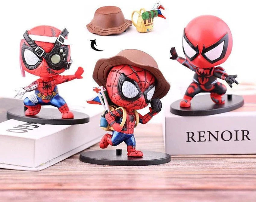 Spider Hero Man Anime Action figure set of 3
