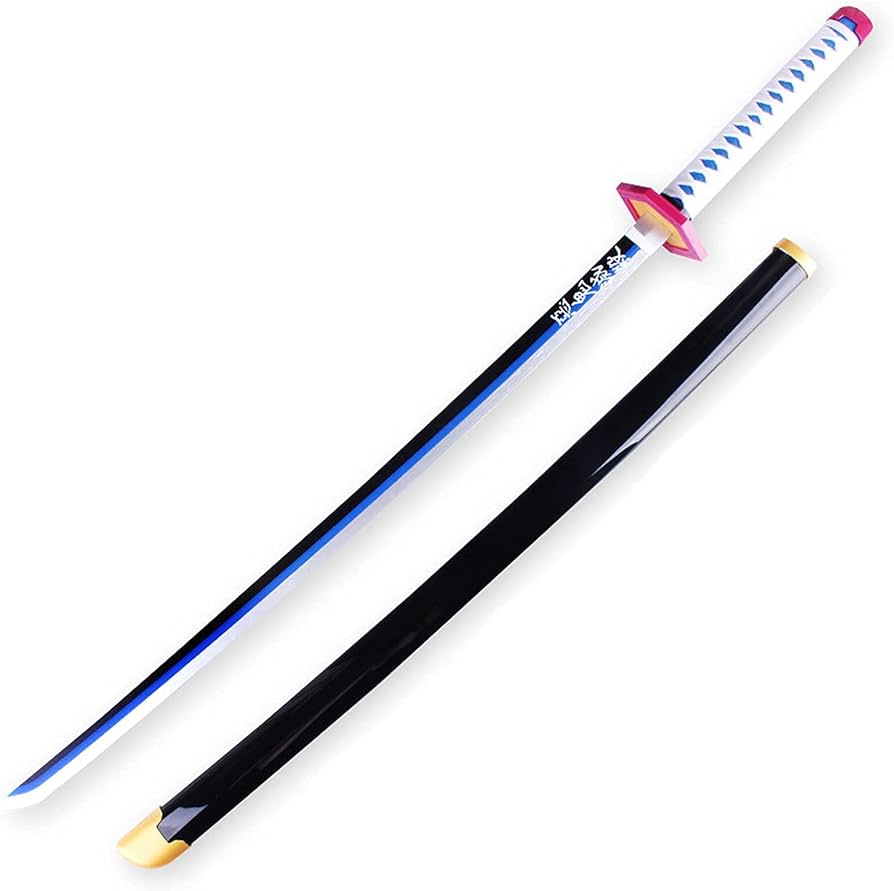 Giyu Tomioka Demon Slayer Wooden Katana Sword