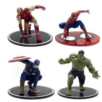 Avenge Heroes Anime Action Figure Collectible set of 4