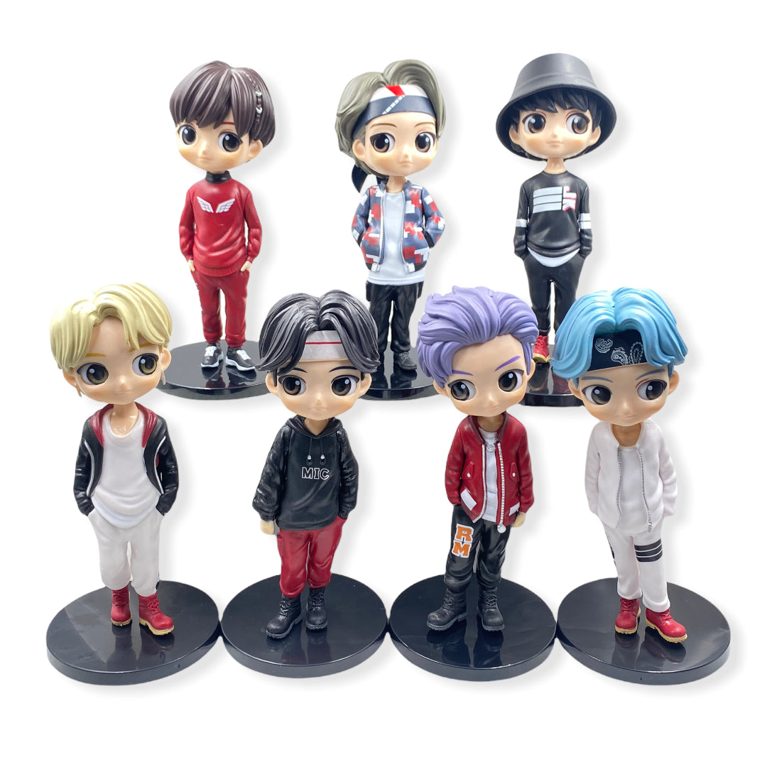 BTS Kpop Anime Action Figure Collectible set of 7