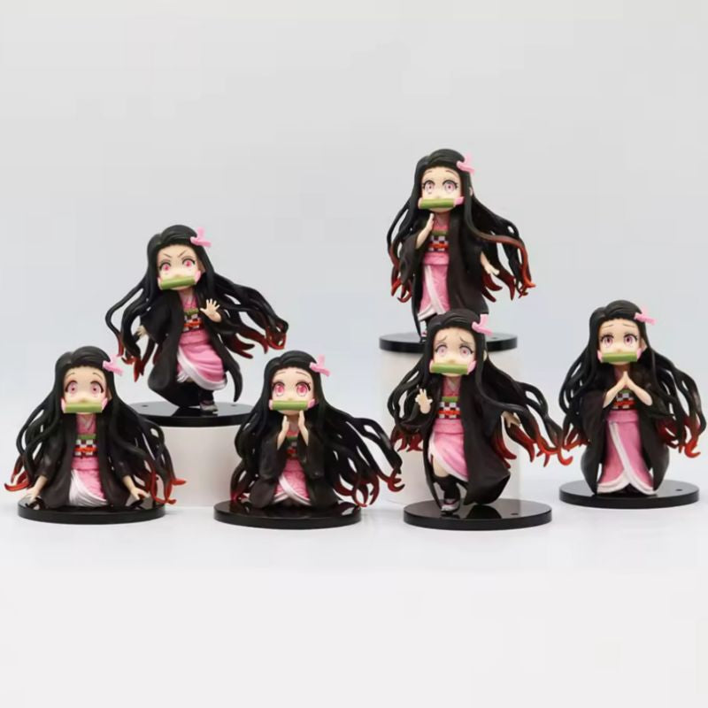 Nezuko Demon Slayer Anime Action Figure set of 6
