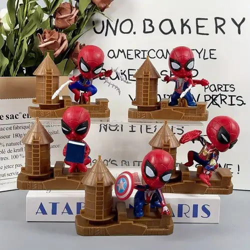 Spider Hero Anime Action Figure set of 5