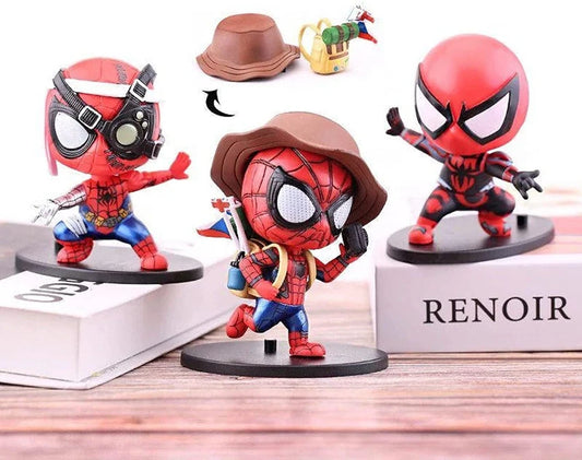 Spider Hero Man Anime Action figure set of 3