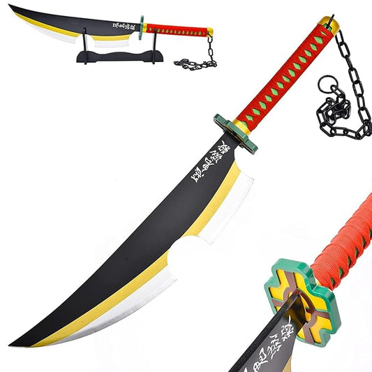 Demon Slayer Tengen Uzui Nichirin Blade Toy Sword Wooden Katana