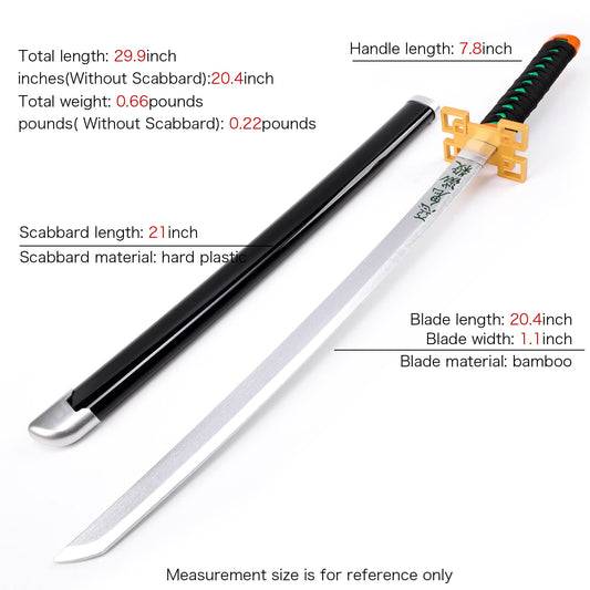 Muichiro Tokito Demon Slayer Anime Wooden Katana