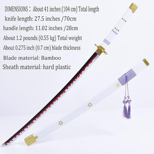 Roronoa Zoro One Piece Anime Wooden Katana Sword