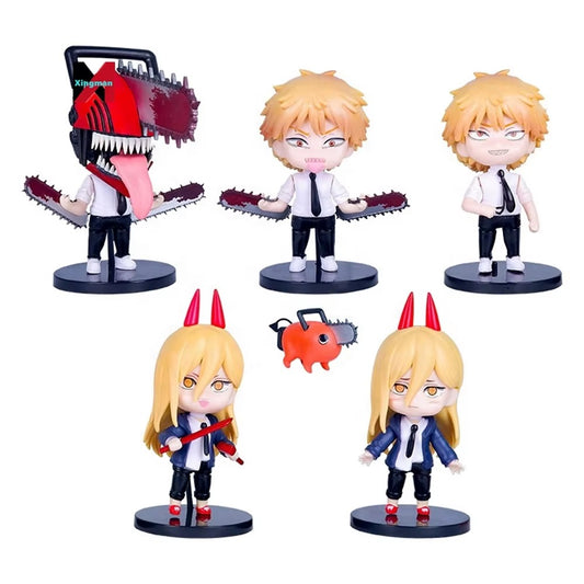 Chainsawman Anime Action Figure Collectible  set of 6