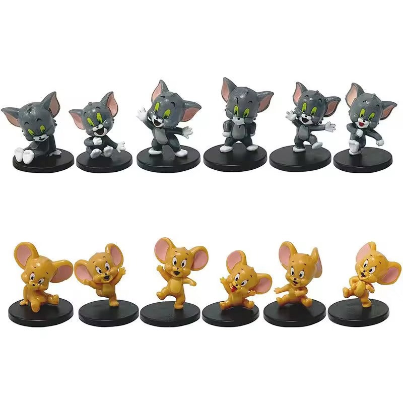Tom & Jerry Anime Action Figure set of 12