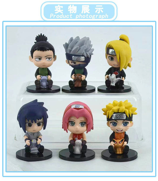 Naturo Anime Action Figure set of 6