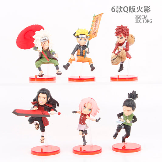 Naturo Anime Action Figure Set of 6