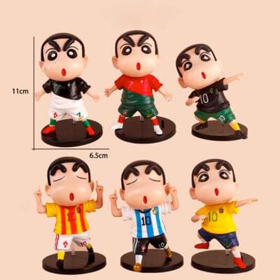 Shinchan Footballer Anime Action Figure Set of 6
