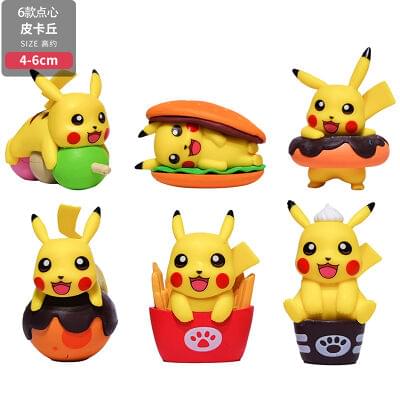 Pokimon Anime Action Figure Set of 6