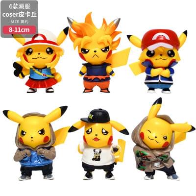 Pokimon Anime Action Figure Set of 6