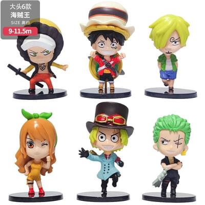 One Piece Anime Action Figure Set of 6