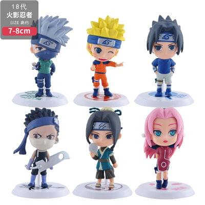 Naturo Anime Action Figure Set of 6