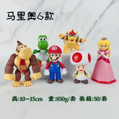 Super Mario Anime Action Figure Set of 6