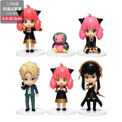 Spy Family Anime Action Figure Set of 6