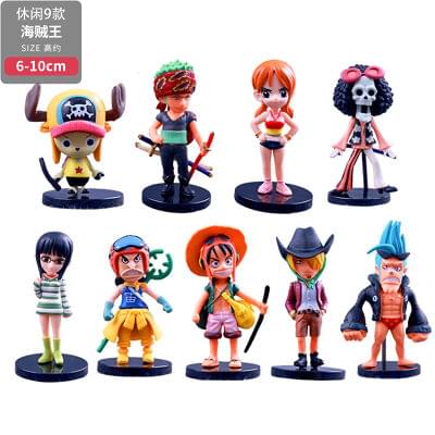 One Piece Action Figure Set of 9