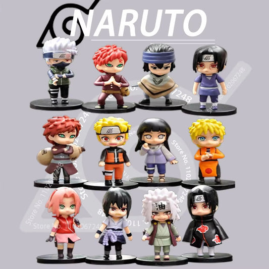 Naturo Anime Action Figure Collectible set of 12