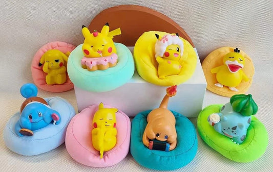 Pokimon Pillow Anime Action Figure Collectible set of 8