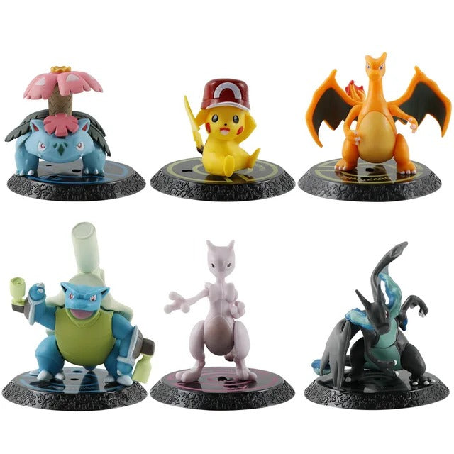 Pokimon Anime Action Figure Collectible set of 6