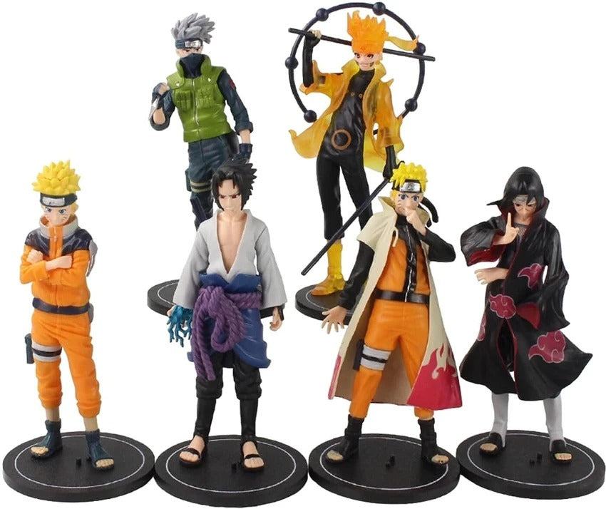Naturo Anime Action Figure Collectible  set of 6